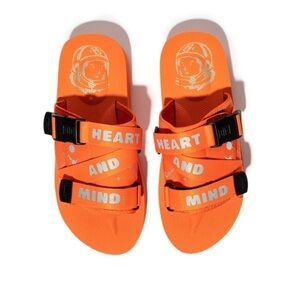 Billionaire Boys Club Orange sandals BB Space Walker II slide men’s size 13 y2k